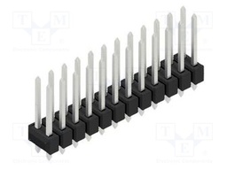 Connector: pin strips; pin header; male; PIN: 24; 2.54mm; THT; 2x12