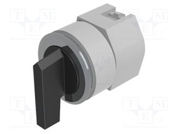 Switch: rotary; 30mm; Stabl.pos: 2; black/silver; none; IP65; Pos: 3