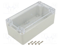 Enclosure: multipurpose; X: 80mm; Y: 160mm; Z: 60mm; ZP; ABS; IP65