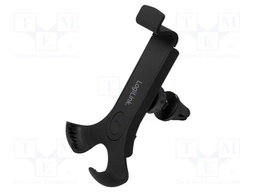 Car holder; black; air vent; Size: 4.0"-6.0"