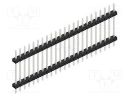 Connector: pin strips; pin header; male; PIN: 23; 2mm; THT; 1x23