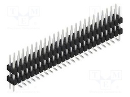 Connector: pin strips; pin header; male; PIN: 50; 2.54mm; SMT; 2x25