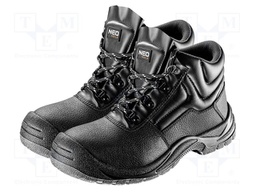Boots; Size: 47; black; leather; slip; waterproof