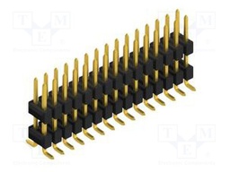Connector: pin strips; pin header; male; PIN: 30; 2.54mm; SMT; 2x15