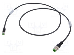 Cable: for sensors/automation; PIN: 3; 1m; 60VDC; 50VAC; 4A; Cores: 3