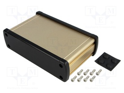 Enclosure: multipurpose; X: 146.6mm; Y: 89mm; Z: 41.6mm; aluminium