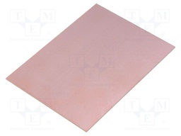 Laminate; FR4; 1mm; L: 100mm; W: 75mm; Coating: copper
