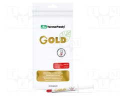 Heat transfer paste; copper; silicone + gold; 3g; AG Gold