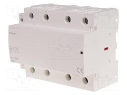 Contactor: 4-pole installation; 100A; 230VAC; NO x4; IP20