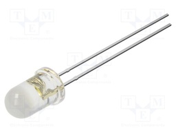LED; white cold; 5mm; 5800mcd; 100°; Front: convex; 2.9VDC; round