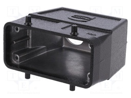 Enclosure: for HDC connectors; Han; size 16B; for cable; straight