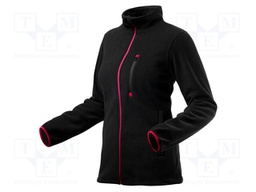 Fleece sweatshirt; Size: XXL; black; women's; 300g/m2