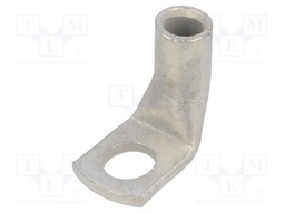 Ring tube terminal; M6; 10mm2; crimped; for cable; angled 90°