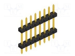 Connector: pin strips; pin header; male; PIN: 8; 2mm; THT; 1x8; 100V