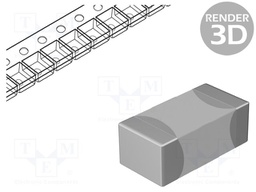 Capacitor: ceramic; MLCC; 1uF; 50V; X7R; ±10%; SMD; 0805