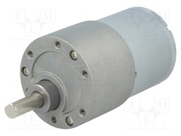 Motor: DC; with gearbox; 6÷12VDC; 5.5A; Shaft: D spring; 67rpm
