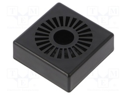 Enclosure: multipurpose; X: 44mm; Y: 44mm; Z: 15mm; vented; ABS; black