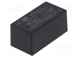 Power supply: switched-mode; modular; 15W; 3.3VDC; 52.4x27.2x24mm