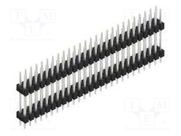 Connector: pin strips; pin header; male; PIN: 52; 2.54mm; THT; 2x26