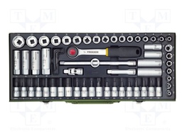 Wrenches set; Mounting: 3/8"; 65pcs.