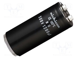 Capacitor: electrolytic; 1500uF; 500V; Leads: screw; 5000h; LNU