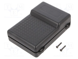 Enclosure: desktop; X: 71.6mm; Y: 97.9mm; Z: 30mm; ABS; black