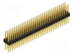 Connector: pin strips; pin header; male; PIN: 66; 1.27mm; THT; 2x33