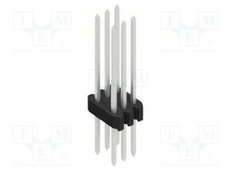 Connector: pin strips; pin header; male; PIN: 6; 1.27mm; THT; 2x3
