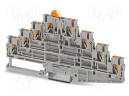 Splice terminal: rail; 500V; push-in; PA; 0.14÷4mm2; ways: 4