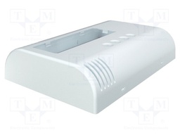 Enclosure: wall mounting; X: 80mm; Y: 120mm; Z: 25mm; ABS; white