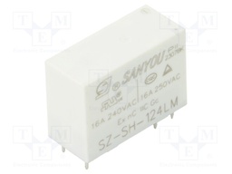 Relay: electromagnetic; SPST-NO; Ucoil: 24VDC; Icontacts max: 16A