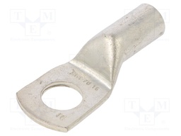 Tip: ring tube; M16; 70mm2; crimped; for cable; straight; tinned