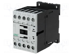Contactor: 3-pole; NO x3; Auxiliary contacts: NC; 220VDC; 9A; DILM9