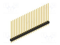 Connector: pin strips; pin header; male; PIN: 23; 2.54mm; THT; 1x23