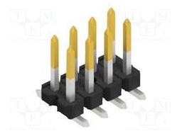 Connector: pin strips; pin header; male; PIN: 8; 2.54mm; SMT; 2x4