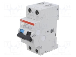 RCBO breaker; Inom: 6A; Ires: 30mA; Poles: 1+N; 230VAC; DIN; IP20