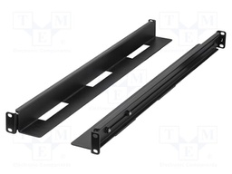 Mounting rail; black; Standard: 19"