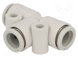 Tee fitting; plug-in; -1÷10bar; Mat: polypropylene; T type branch