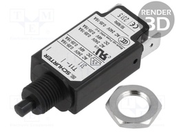 Circuit breaker; Urated: 240VAC; 48VDC; 0.05A; SPST; Poles: 1; screw