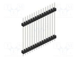 Connector: pin strips; pin header; male; PIN: 15; 2.54mm; THT; 1x15