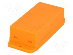 Enclosure: multipurpose; X: 45.6mm; Y: 90mm; Z: 27.5mm; ABS; orange