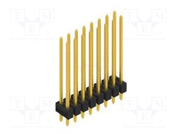 Connector: pin strips; pin header; male; PIN: 16; 2.54mm; THT; 2x8