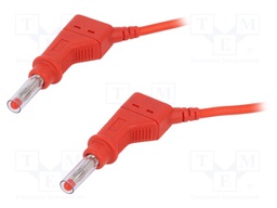 Connection cable; PVC; 2m; red; 32A; Type: with sliding cover