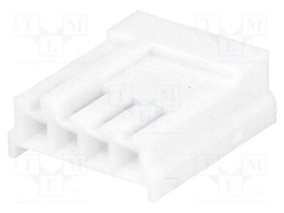 Plug; wire-board; female; PIN: 4; for cable; 2.54mm