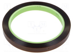 Tape: electrical insulating; W: 9mm; L: 33m; Thk: 0.076mm; acrylic