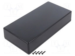 Enclosure: multipurpose; X: 110mm; Y: 220mm; Z: 45mm; TW; ABS; black