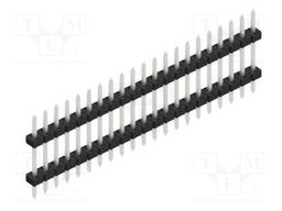 Connector: pin strips; pin header; male; PIN: 21; 2mm; THT; 1x21