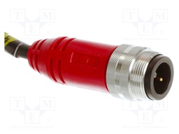 Cable: for sensors/automation; 1 3/8"; PIN: 3; unshielded; 2m; plug