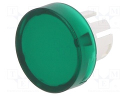 Lens, Raised, Square, Green, 61 Series