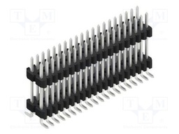 Connector: pin strips; pin header; male; PIN: 40; 1.27mm; SMT; 2x20